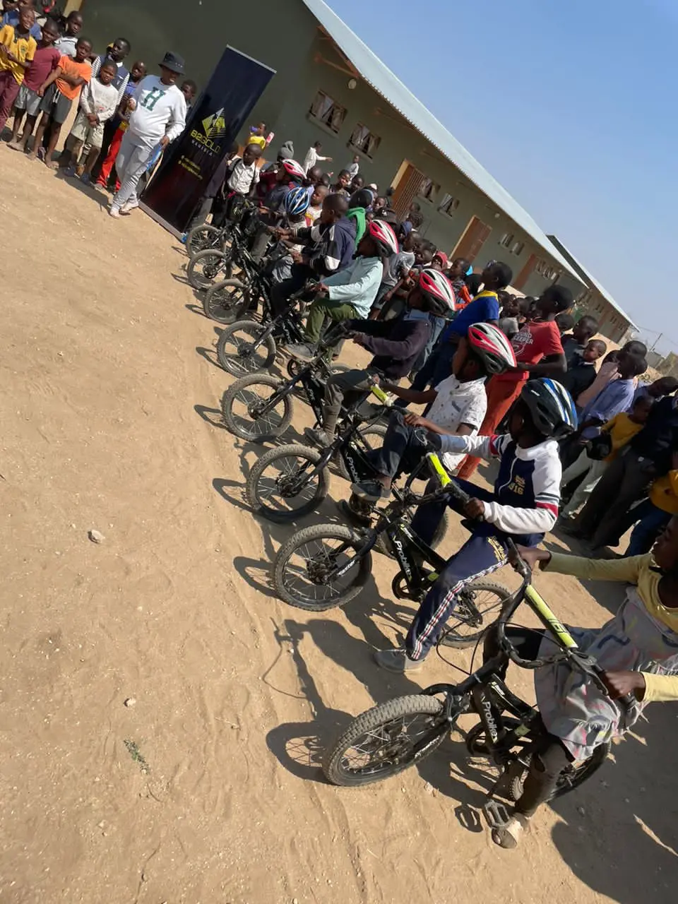 BMX cycling outreach day at Ombili Primary School