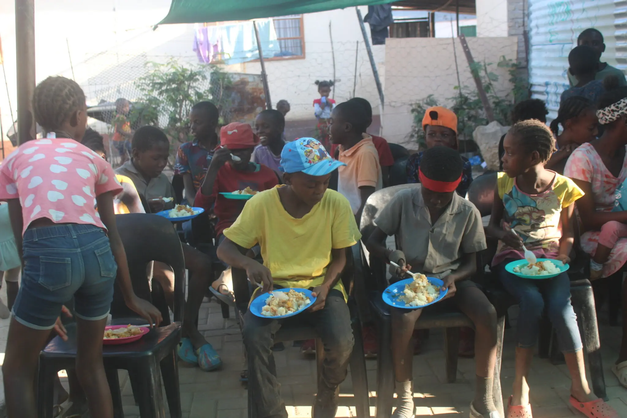 Weekly soup kitchen for children at the Otjiwarongo Centre