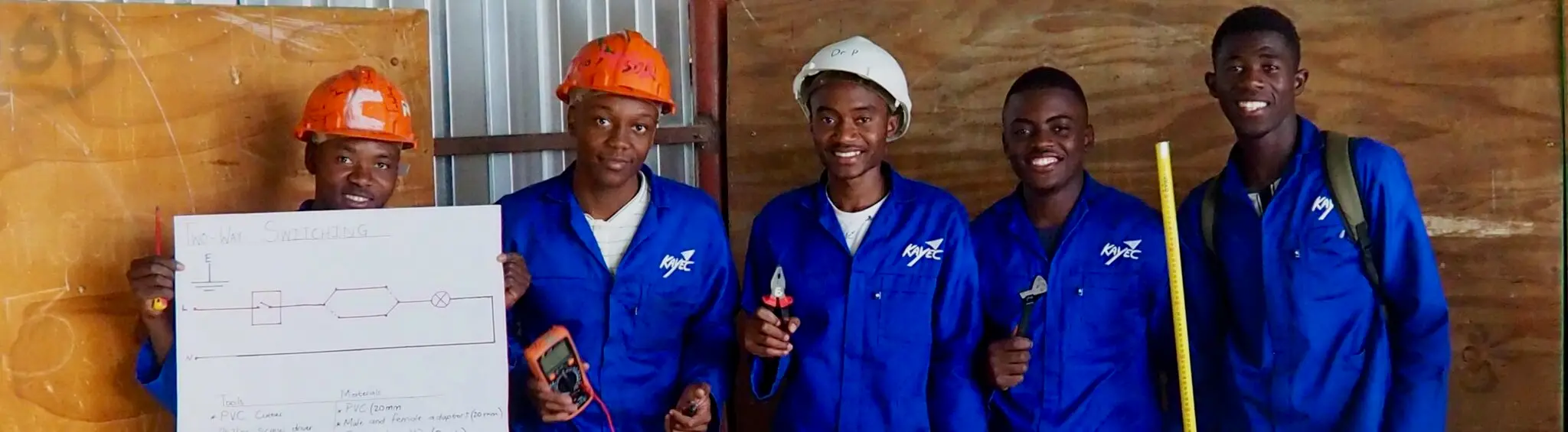 KAYEC trainees at work